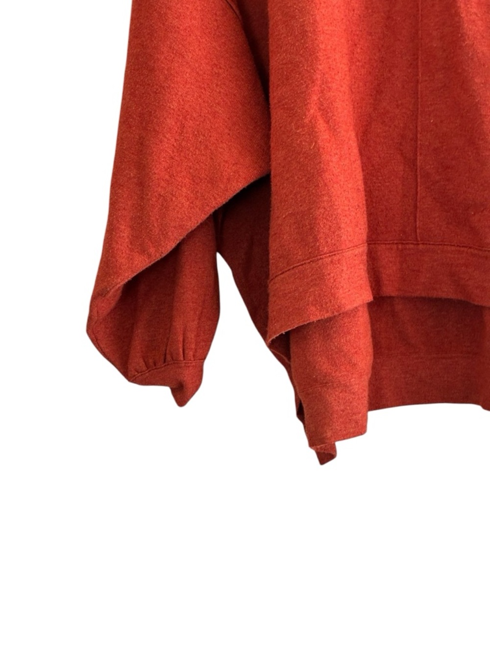 Free People | Uptown Pullover burnt orange rust slouchy oversized sweater small - Picture 6 of 13